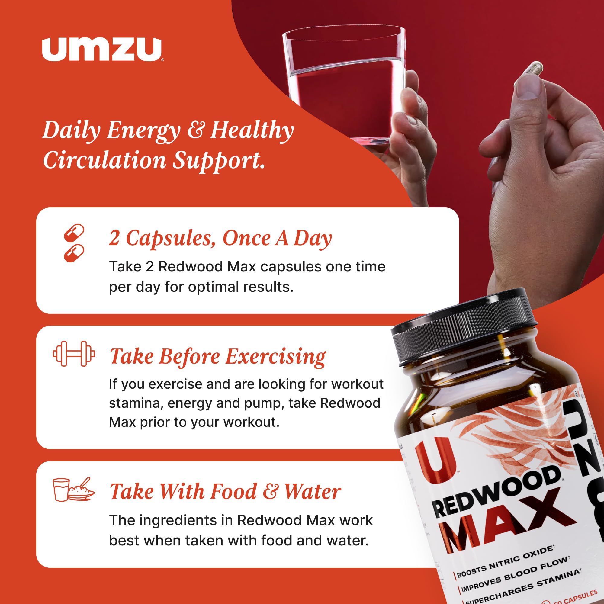 UMZU Redwood Max resveratrol illustration indicating antioxidant support.