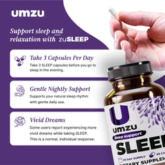 UMZU Sleep night scene evokes a peaceful end-of-day routine