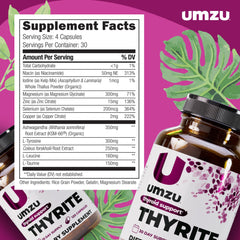 UMZU Thyrite capsules pour demonstrating convenient intake
