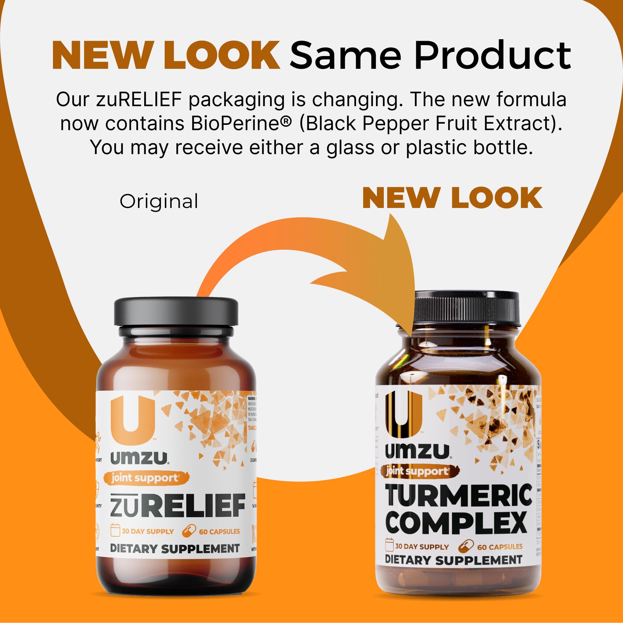 UMZU Turmeric Curcumin close-up of ingredients for natural wellness.