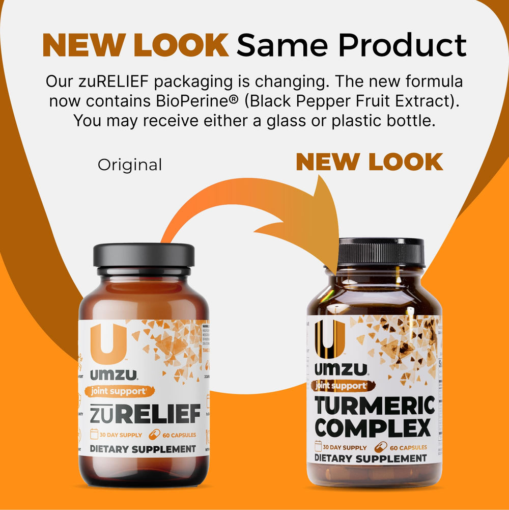 UMZU Turmeric Curcumin close-up of ingredients for natural wellness.