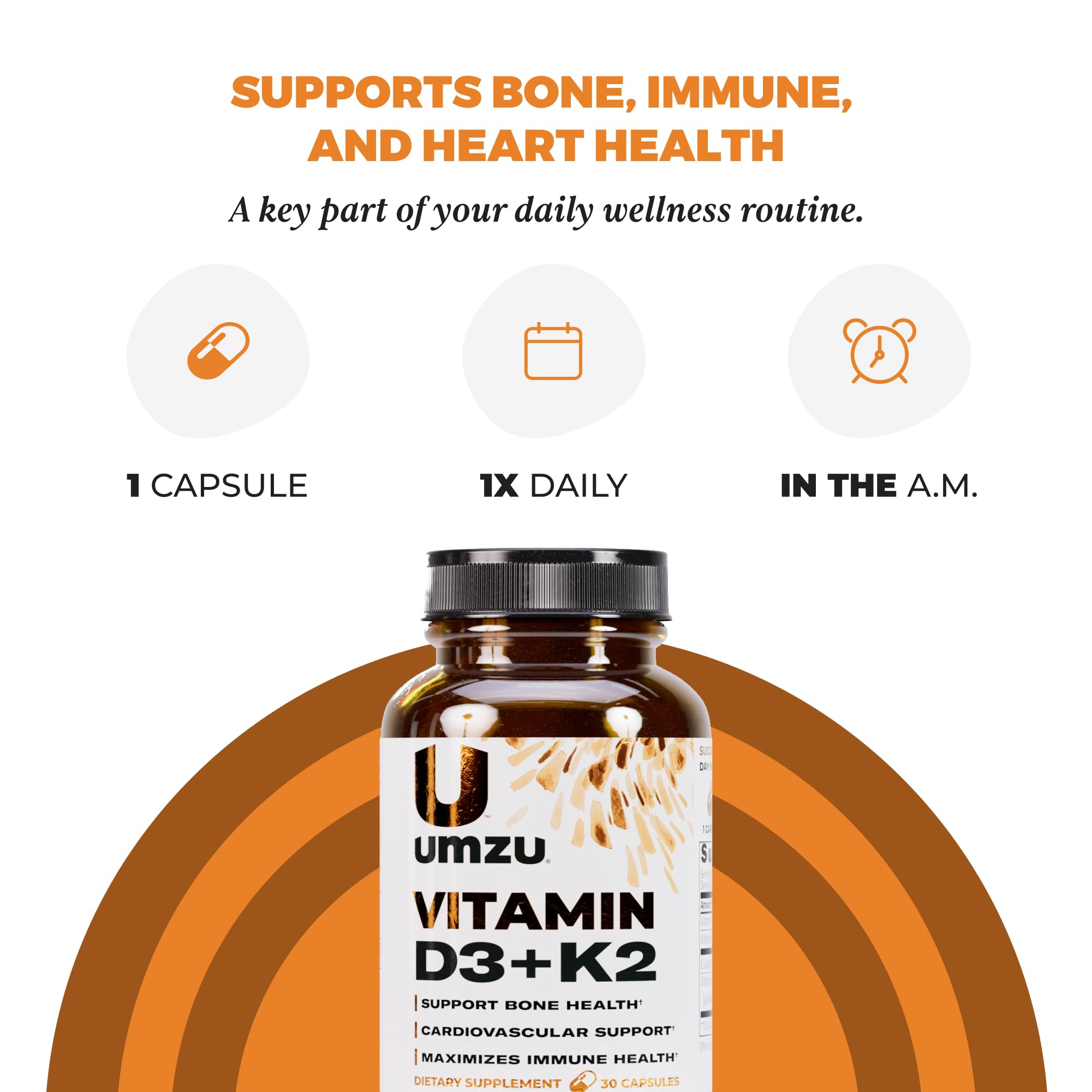 UMZU Vitamin D3 K2 bone density graphic