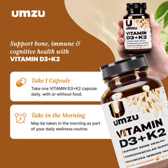 UMZU Vitamin D3 K2 immune support illustration