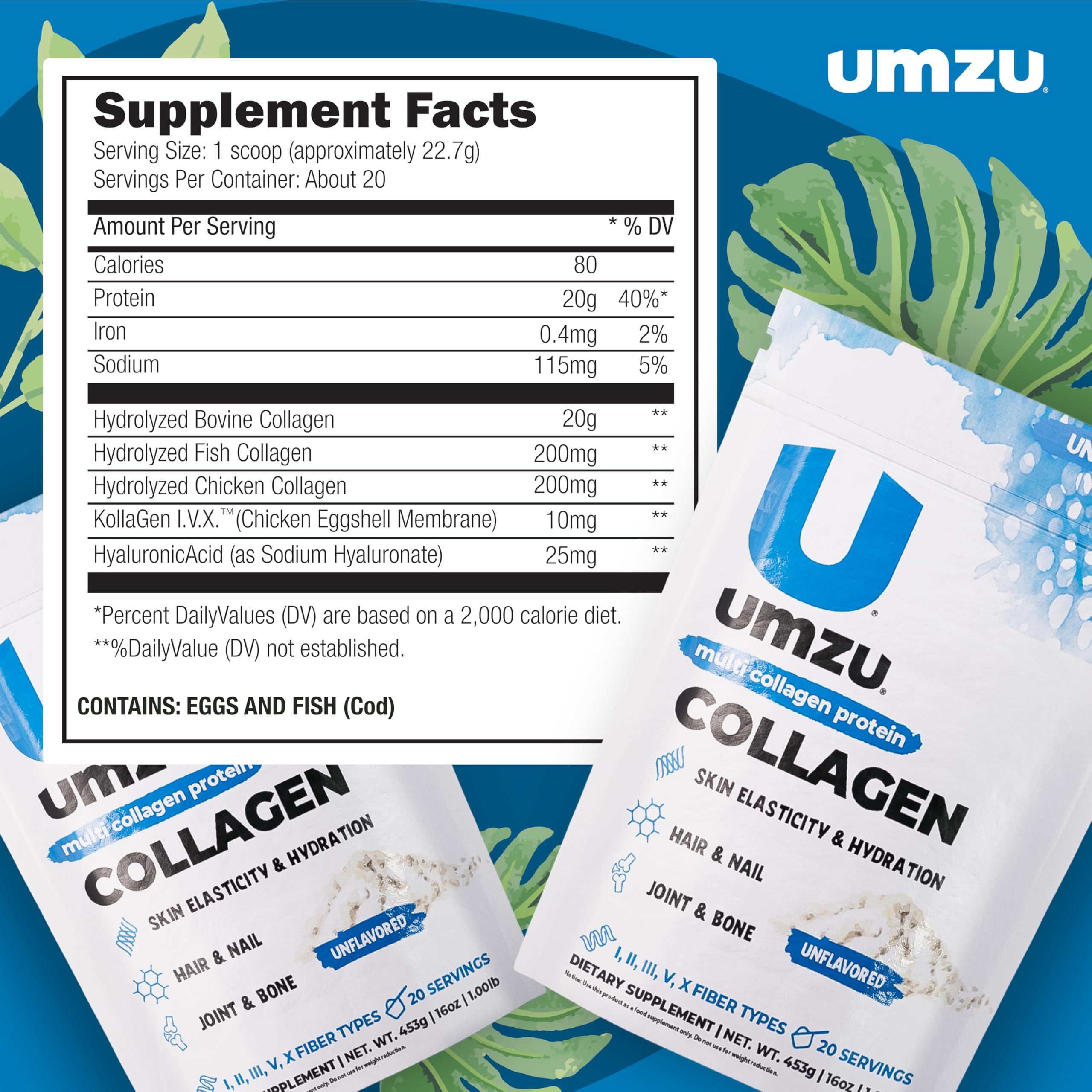 UMZU zuCollagen chocolate powder adds flavor with a protein boost.
