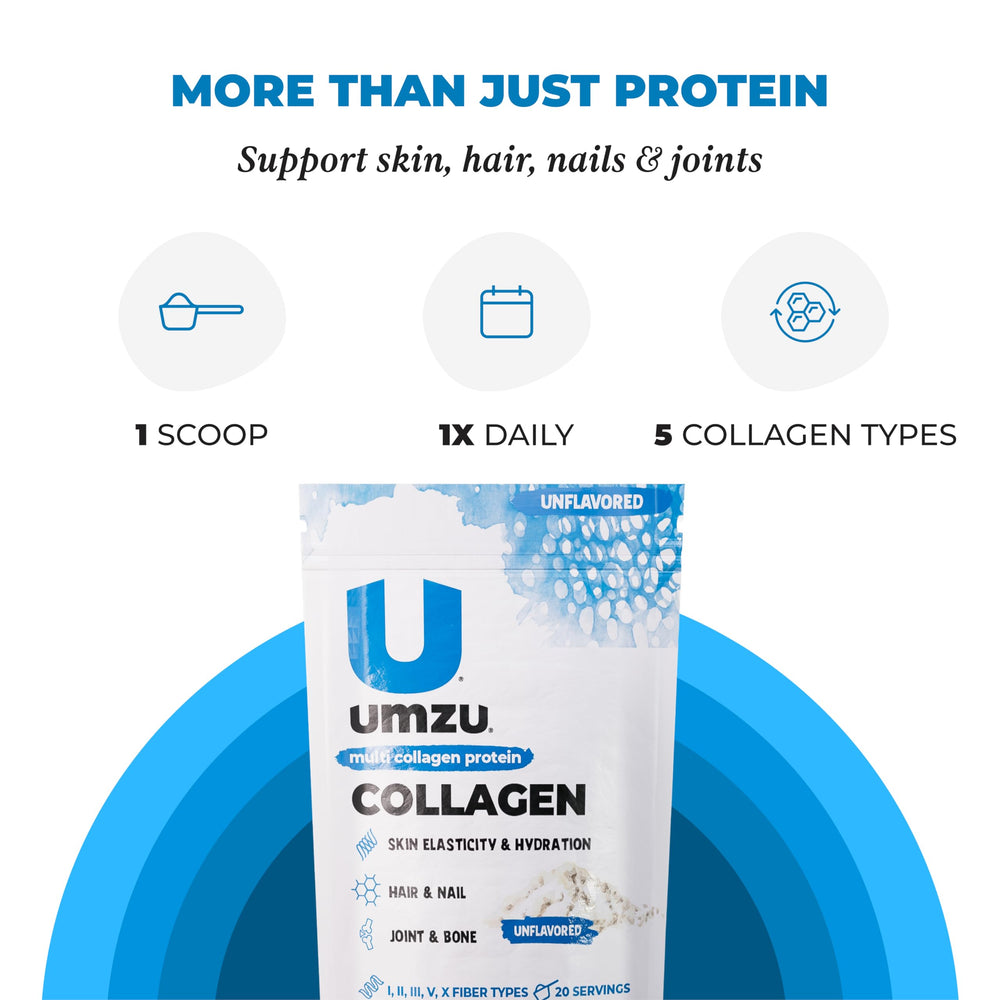 UMZU zuCollagen hot-cold mix fits into beverages anytime.