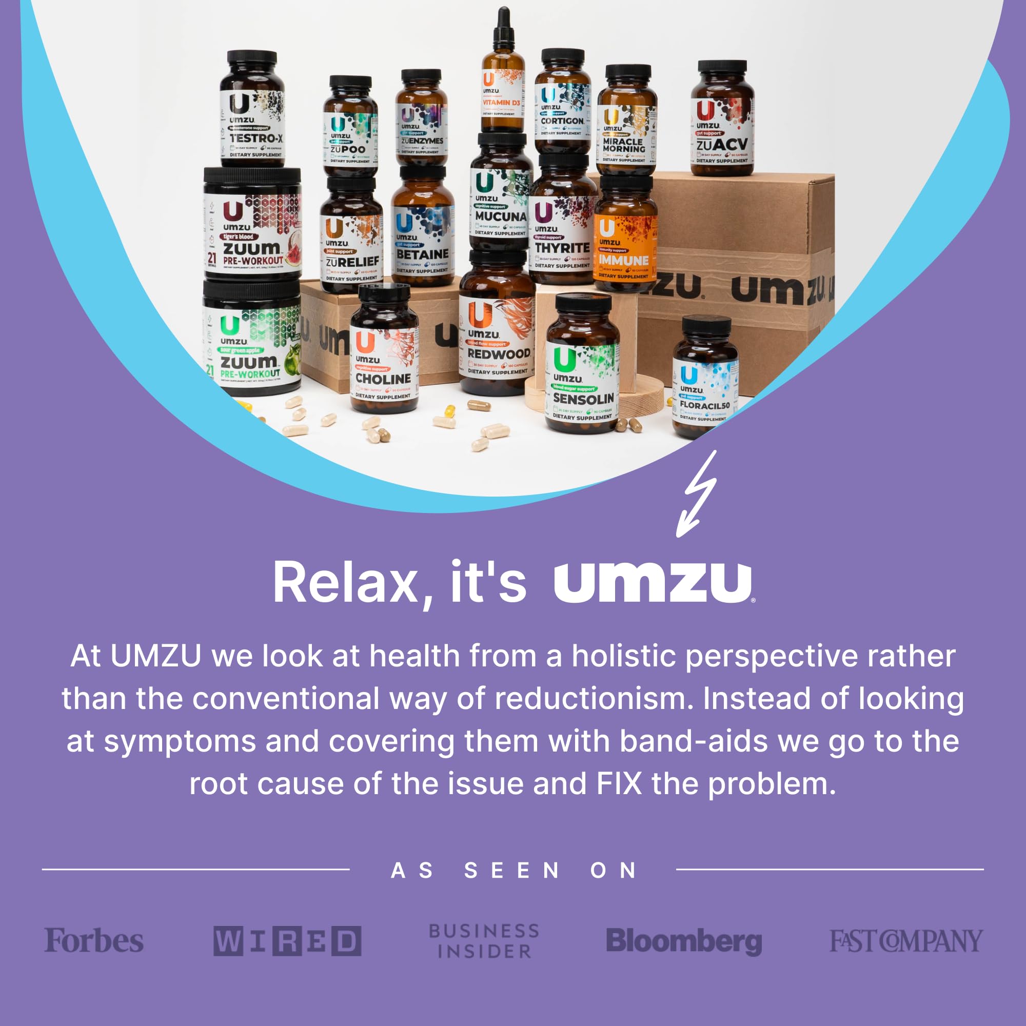 UMZU zuEnzymes packaging image showcasing compact design