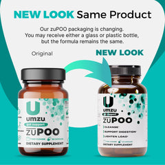 ZuPOO bottle on a shelf highlighting gluten-free detox option