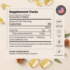 UNALTERED Belly Fat Burner softgel capsules closeup emphasizing gentle daily supplement