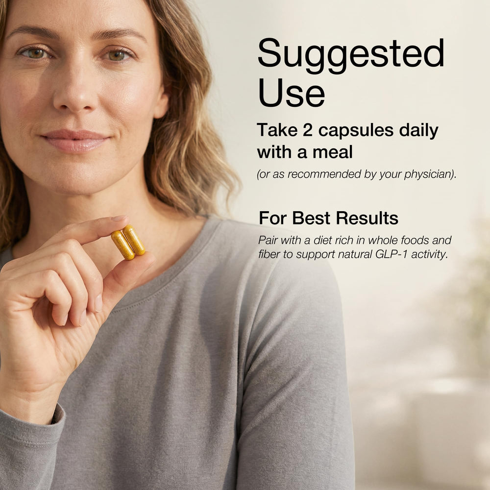UNALTERED GLP-1 daily routine with two-capsule serving