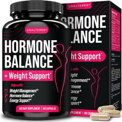 UNALTERED Hormone Balance bottle front for natural weight management and wellness