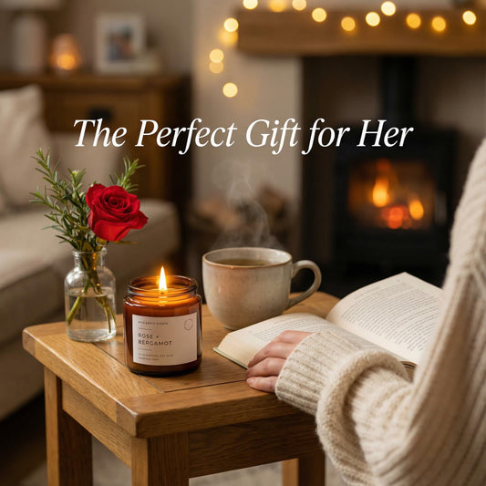 Unboxme Scented Candles Gift Set three glass jars displayed in elegant trio.