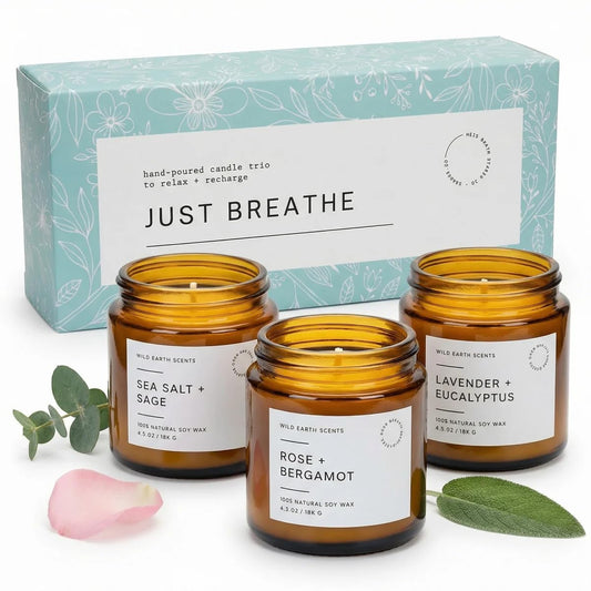 Unboxme Scented Candles Gift Set outer box, ideal gift presentation.