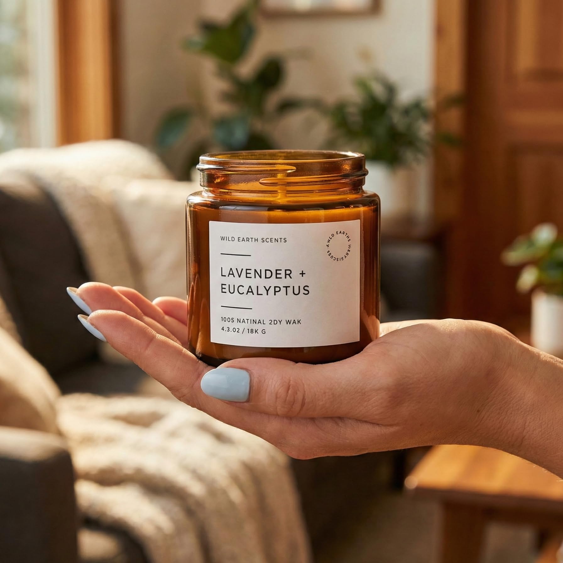 Unboxme Vanilla candle in clear jar yields warm comfort.