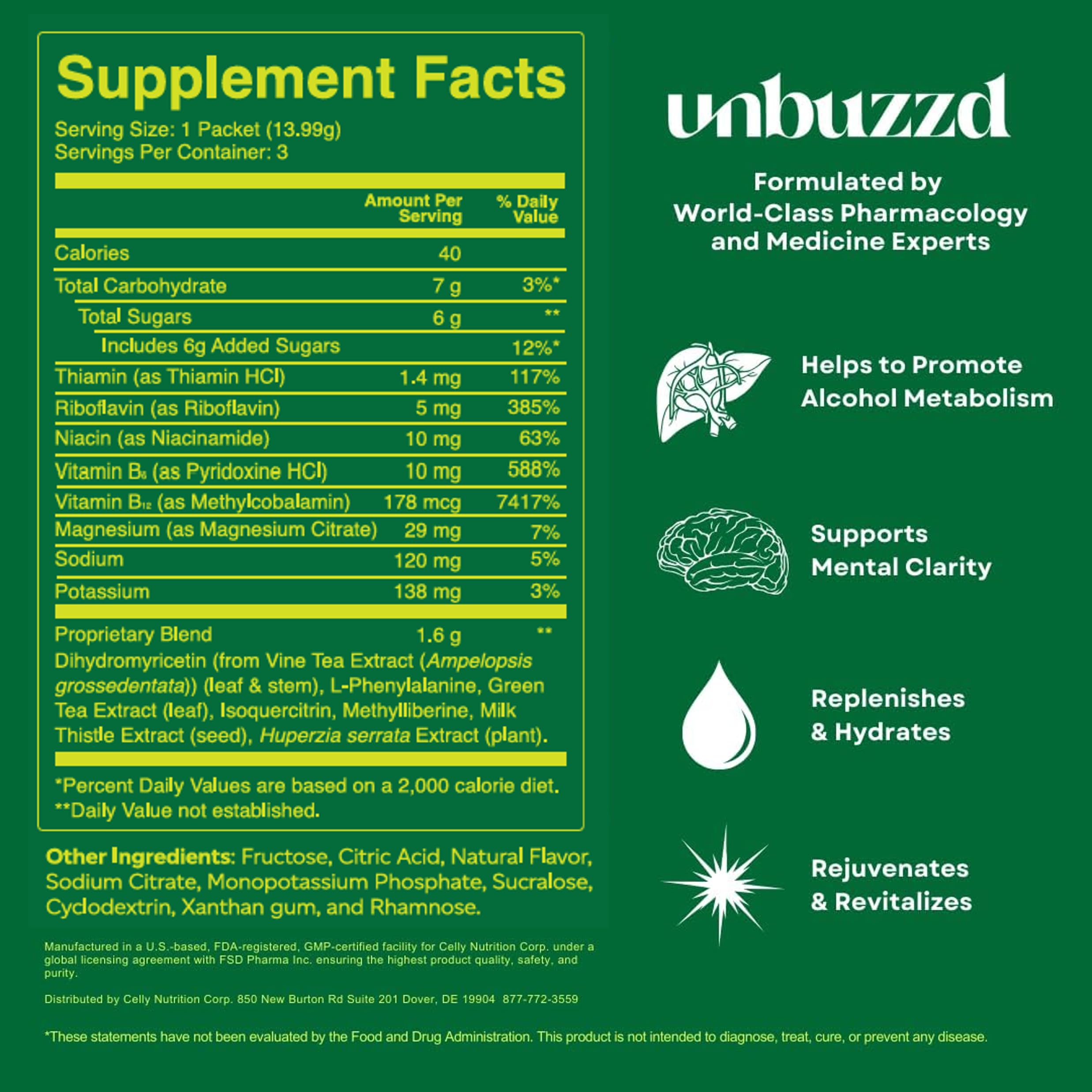 unbuzzd milk thistle and DHM blend highlighted in packaging