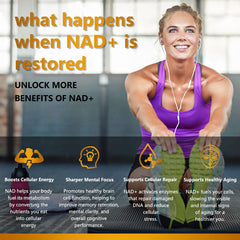 UNcena NAD capsules out of bottle high-potency serving for mitochondrial support and vitality.