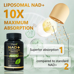 UNcena NAD ingredients close-up featuring resveratrol and NR for antioxidant and NAD+ potential.