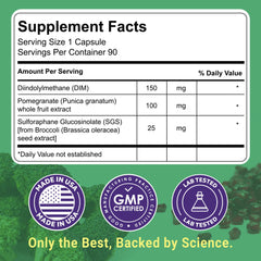 Uncle Scientist DIM SGS+ capsules ready for daily routine.