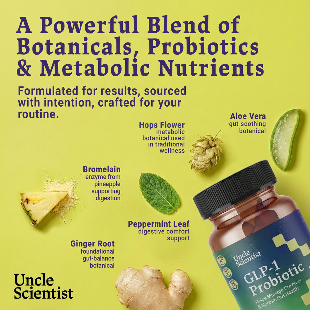 Uncle Scientist GLP-1 capsules ready for two-daily-dose routine