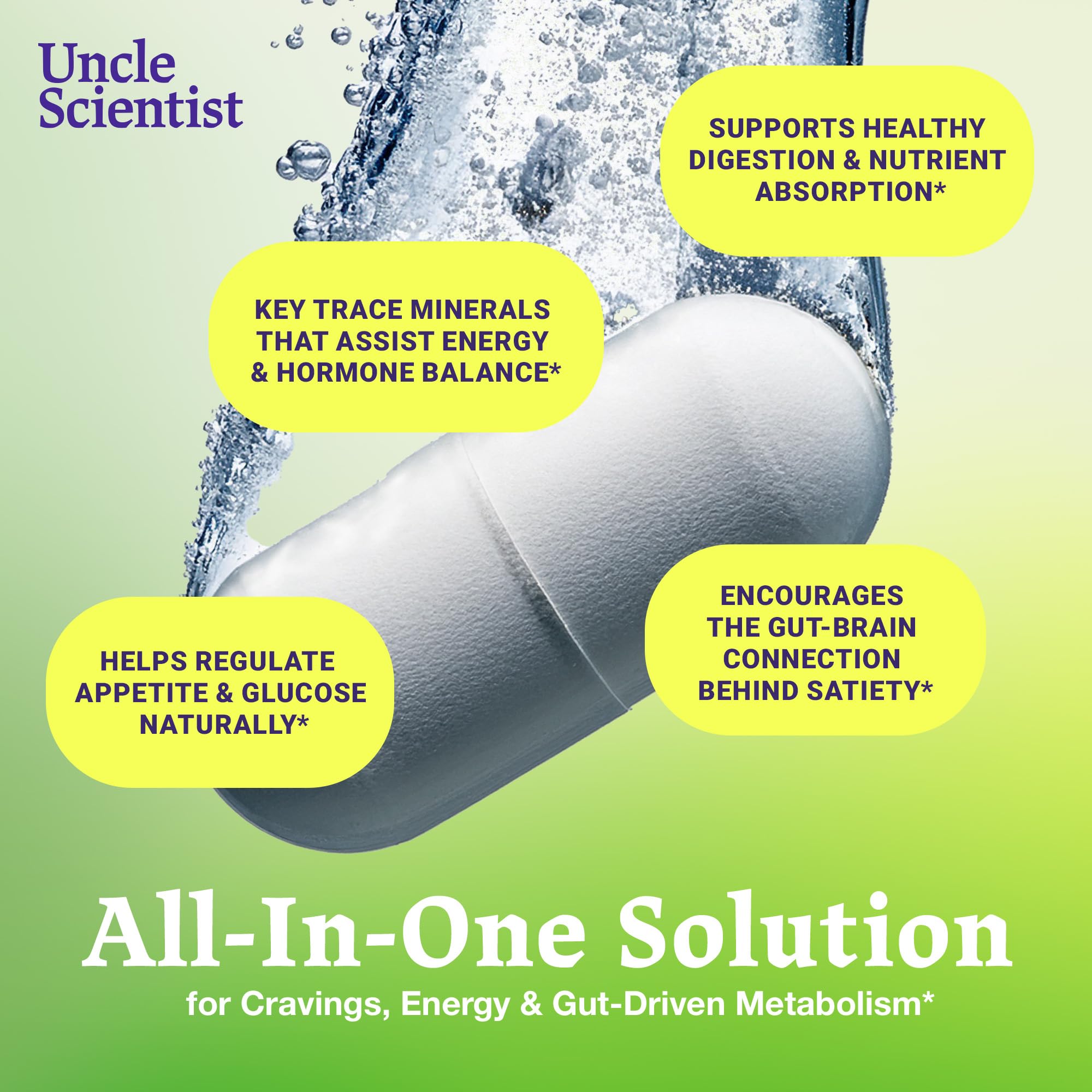Uncle Scientist GLP-1 packaging front highlighting a full 30-day supply