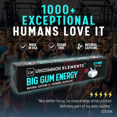 Uncommon Elements Big Gum Energy pack with multiple packs emphasizes value