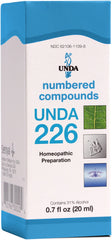 UNDA 226 Numbered Compounds bottle illustrating traditional balance support.