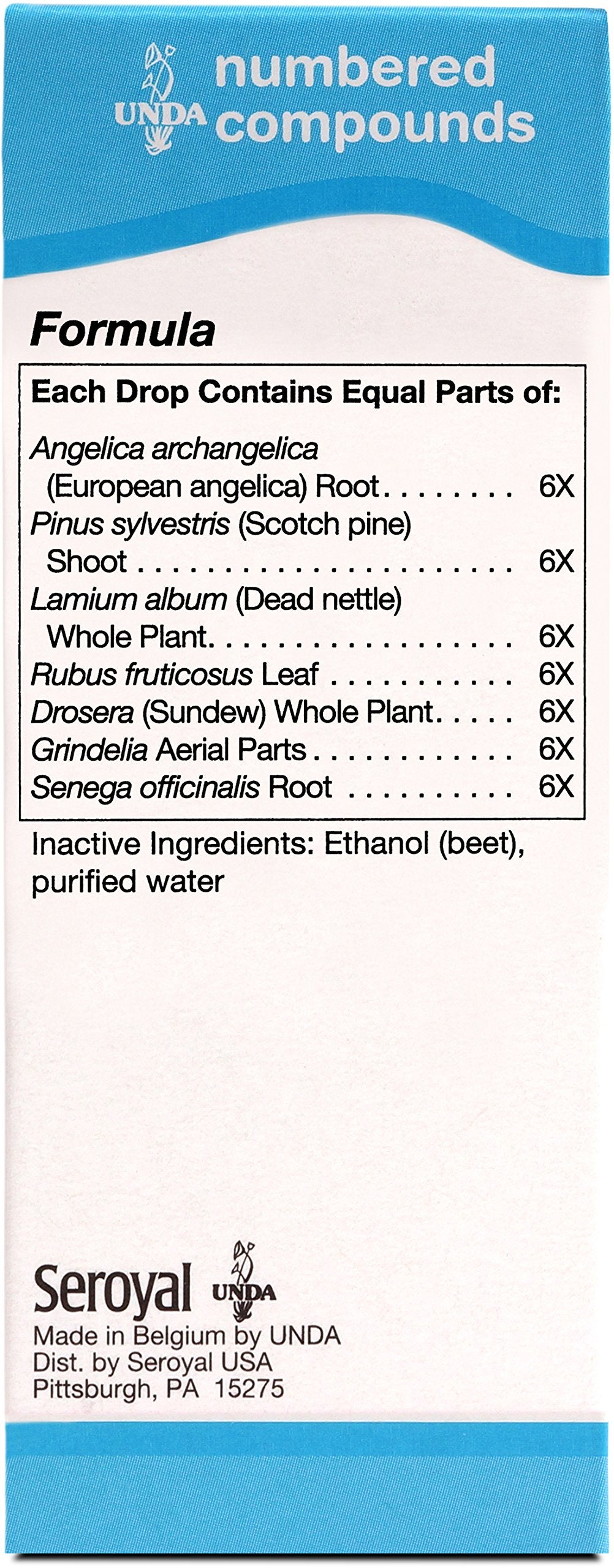 UNDA 312 Numbered Compounds bottle pour shows precise dosing for guided use