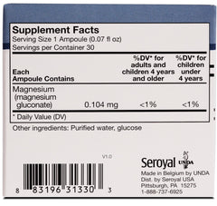 UNDA Gammadyn Mg ampoules pack, convenient oligo-element delivery.
