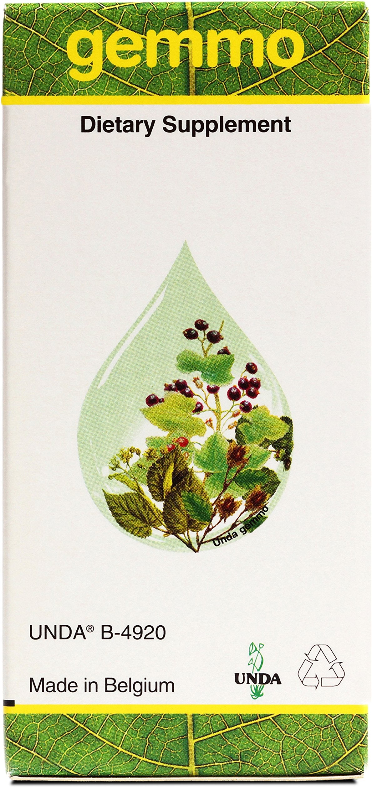 UNDA Gemmo Prunus Amygdalus bottle with dropper for easy dosing