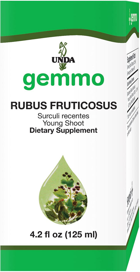 UNDA Gemmo Therapy Rubus Fruticosus bottle with blackberry bud extract for daily balance.