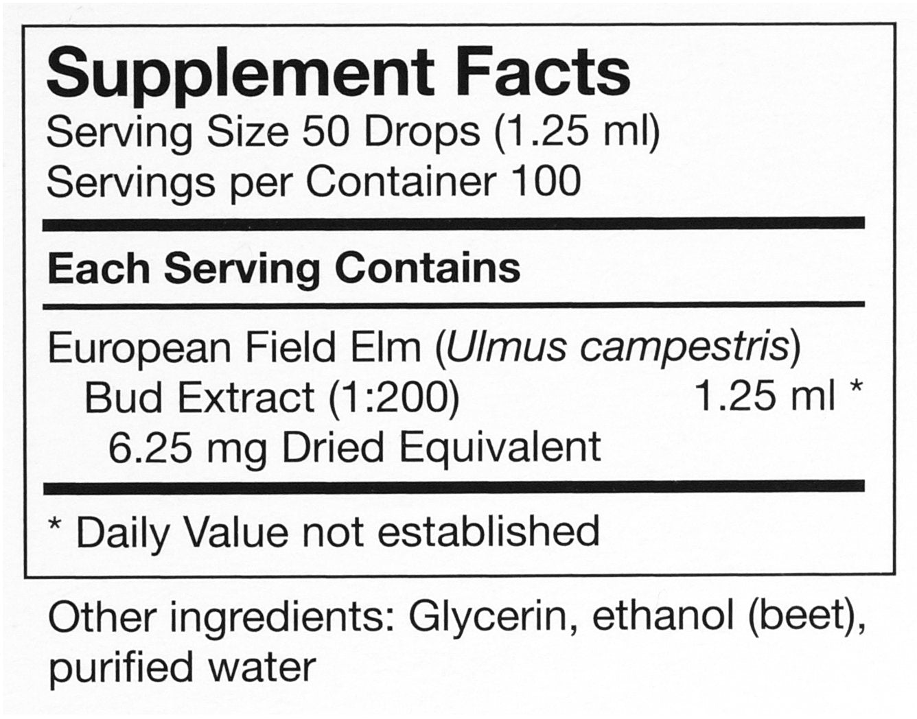 UNDA Gemmo Ulmus Campestris packaging in a compact bottle