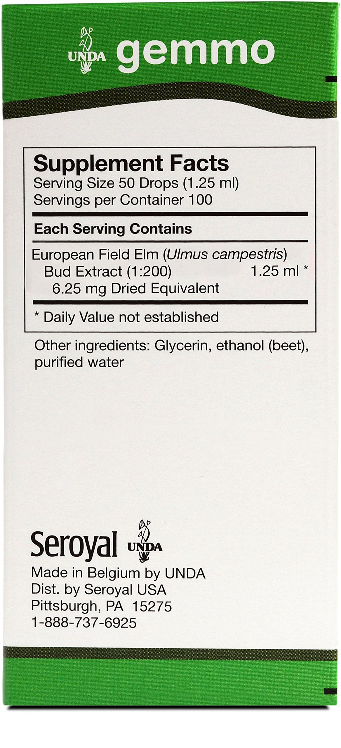 UNDA Gemmo Ulmus Campestris pour for easy daily dosing