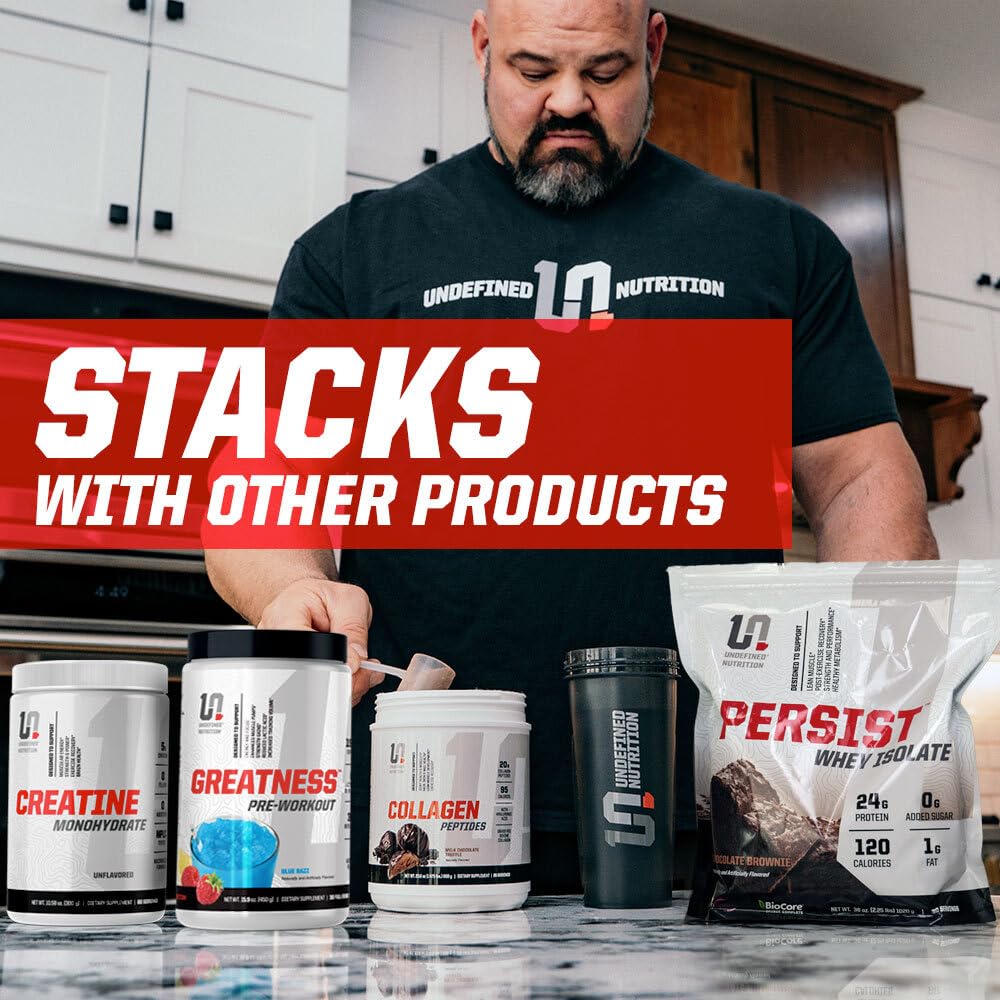 Undefined Nutrition Collagen Peptides milk chocolate truffle tub delivers tasty post-workout support.