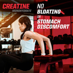 Undefined Nutrition Creatine Monohydrate in a glass with beverage for quick absorption