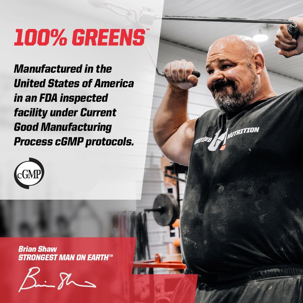 Undefined Nutrition daily green shake setup with measuring scoop for convenient use.