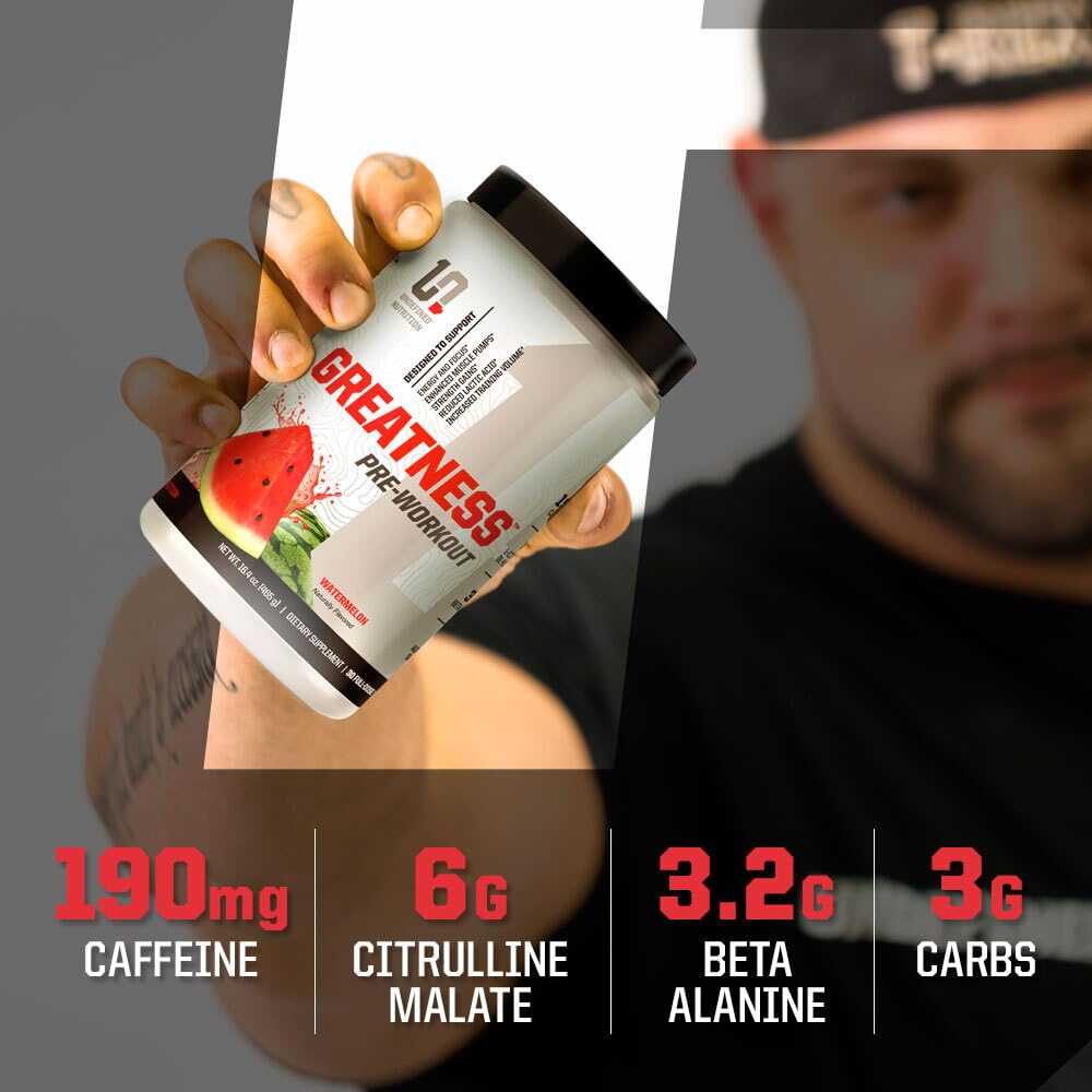 Undefined Nutrition Greatness Pre-Workout scoop for precise servings and consistent performance results.