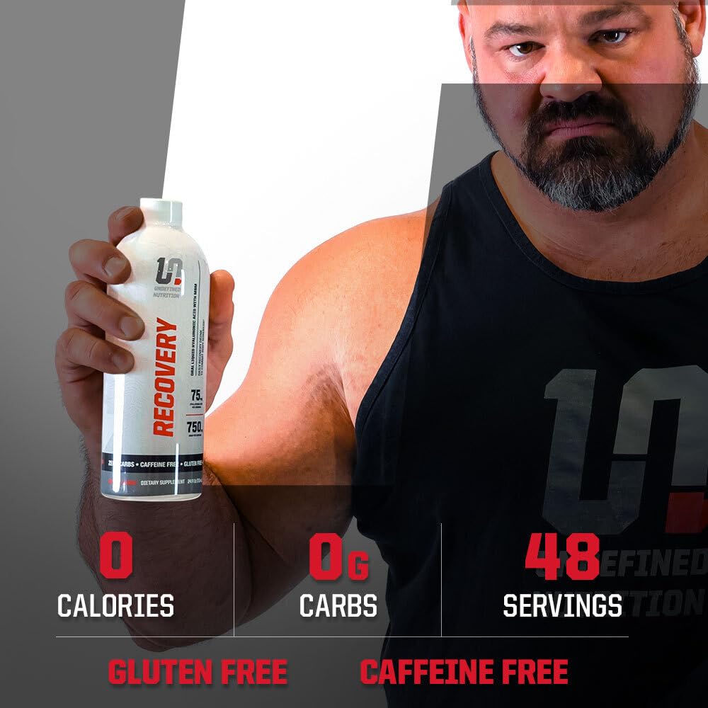 Undefined Nutrition Recovery closeup highlights joint-support benefits.