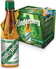Underberg pack of 12 bottles displayed for gifting and tasting exploration