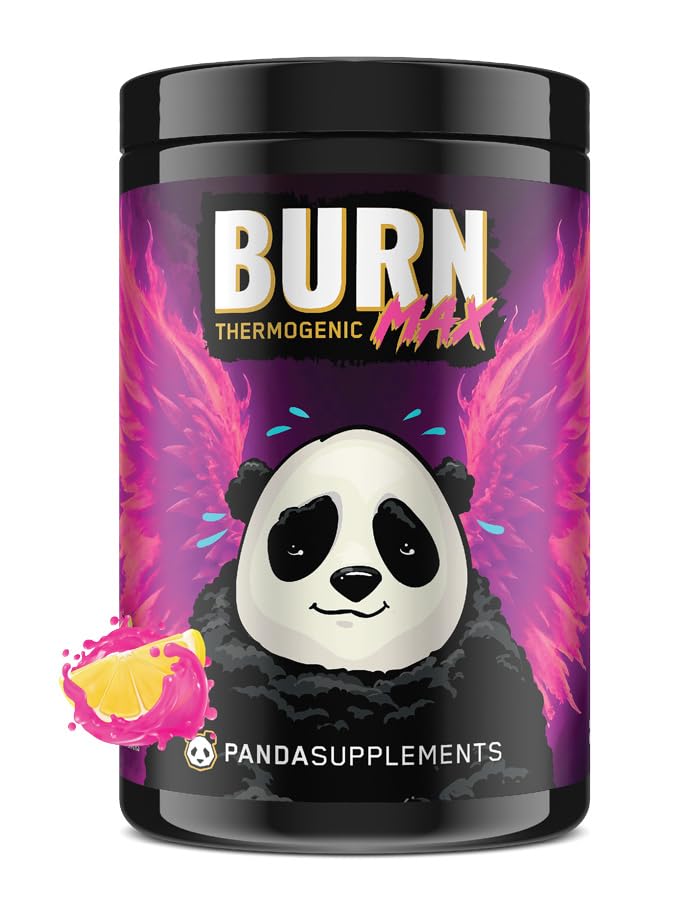 Underground Bio Labs Panda BURN MAX pink lemonade bottle ready for a workout boost