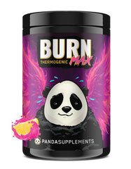 Underground Bio Labs Panda BURN MAX pink lemonade bottle ready for a workout boost