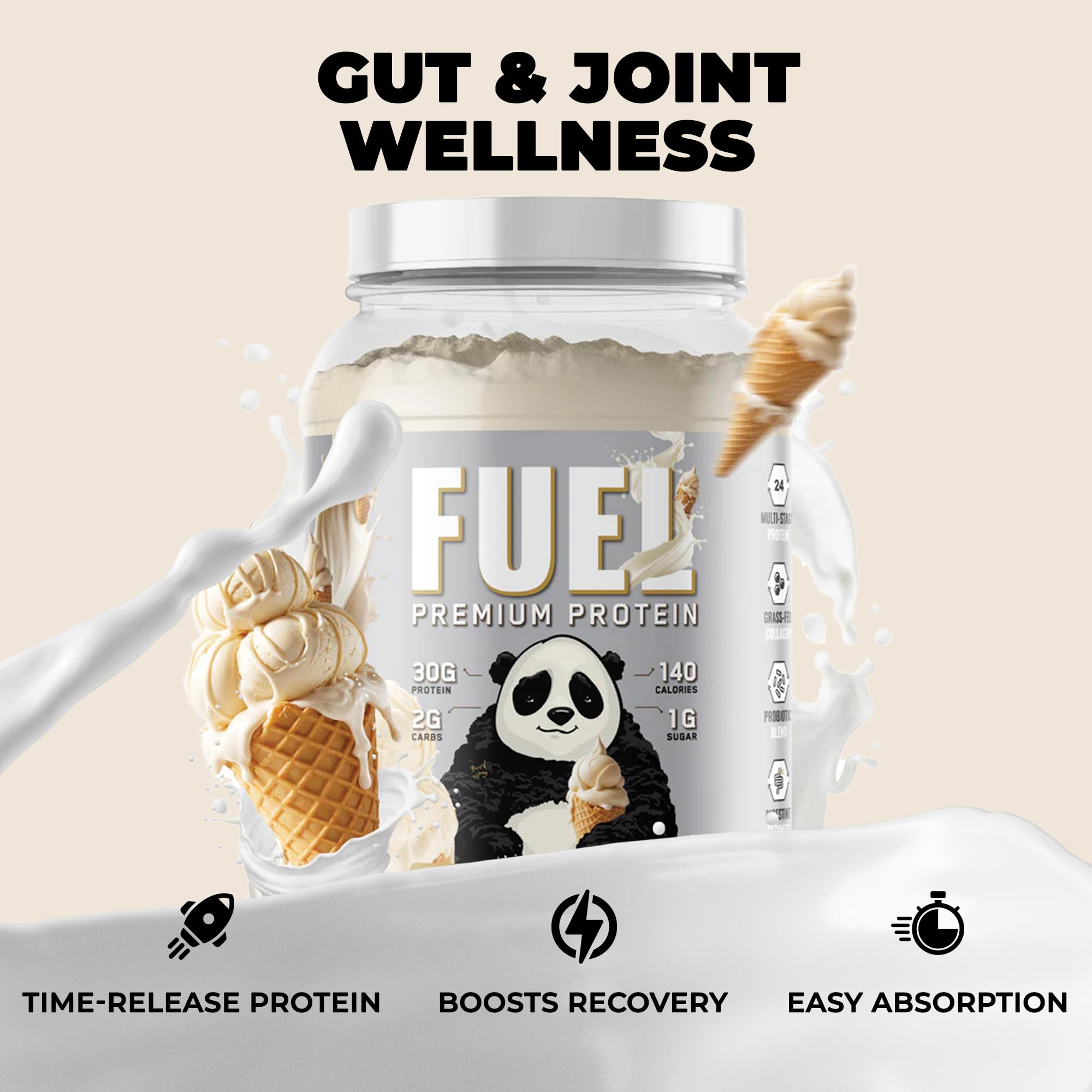 Underground Bio Labs Panda Fuel 2.5lb container highlights value and servings.