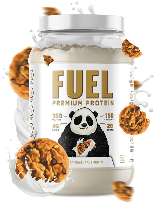 Underground Bio Labs Panda Fuel bottle pour for quick on-the-go protein shakes.