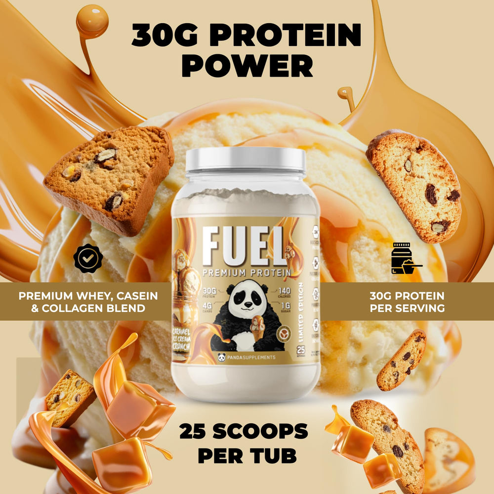 Underground Bio Labs Panda Fuel collagen powder close-up highlights hydrolyzed collagen.