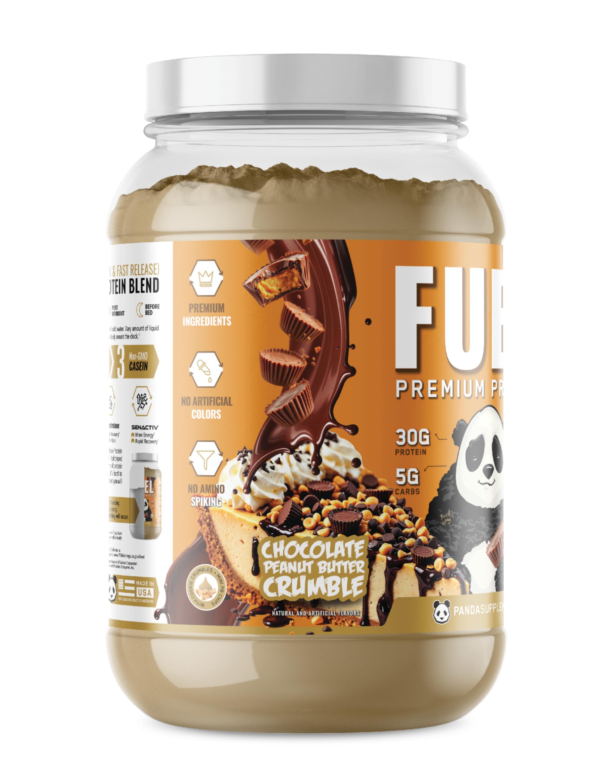 Panda Fuel inclusions visual showcasing flavor variety and texture
