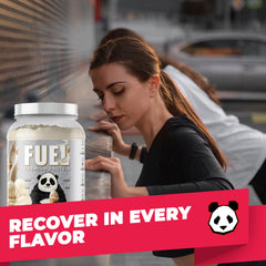 Underground Bio Labs Panda Fuel low sugar and low carb badge signals diet friendliness.