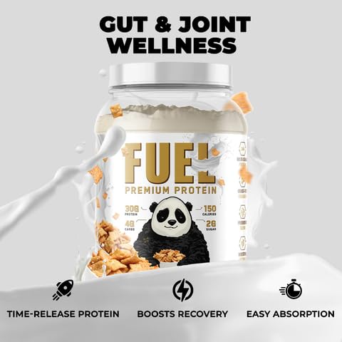 Panda Fuel probiotics and enzymes icon graphic implies improved digestion and comfort.