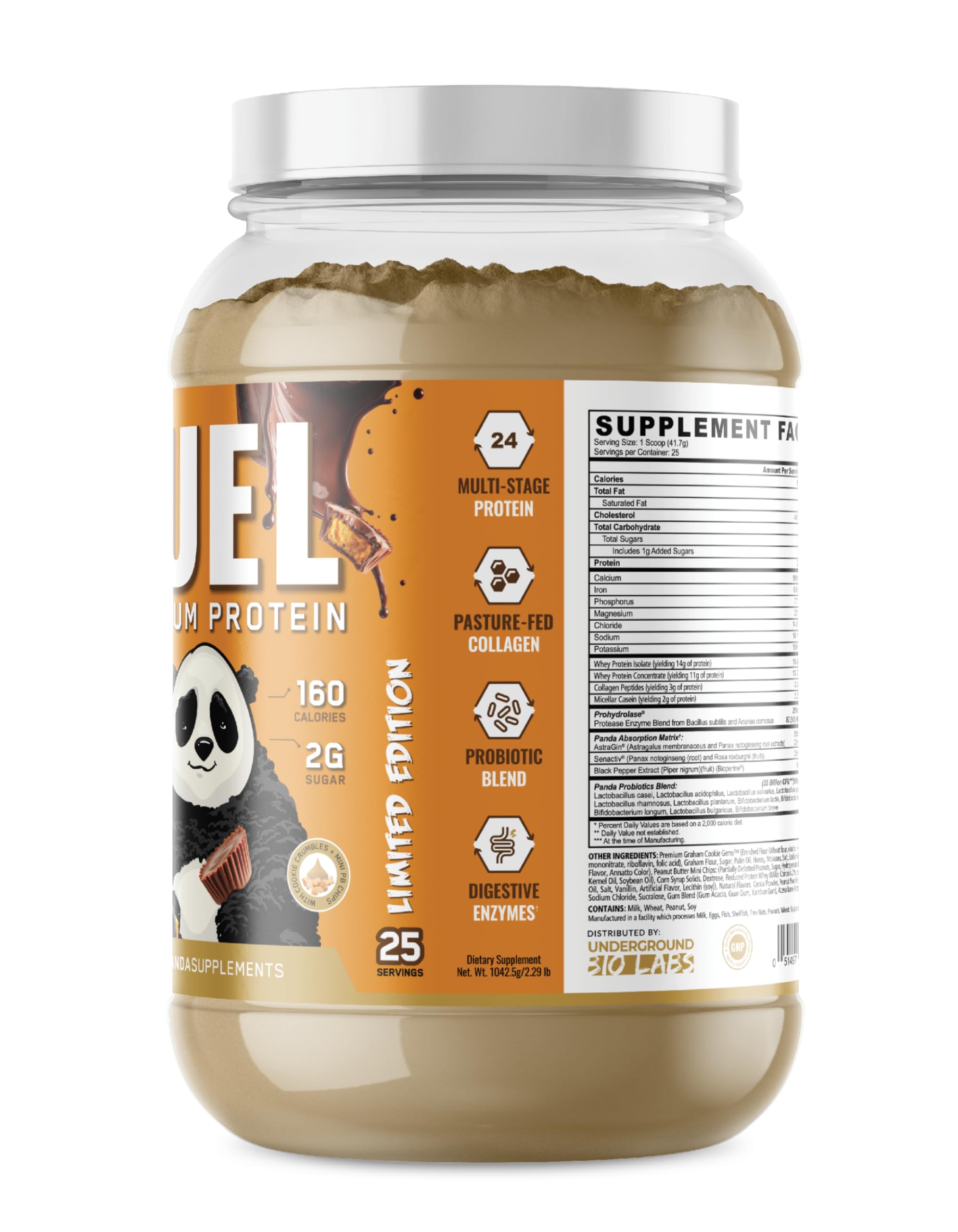 Panda Fuel protein shake with creamy texture and smooth appearance