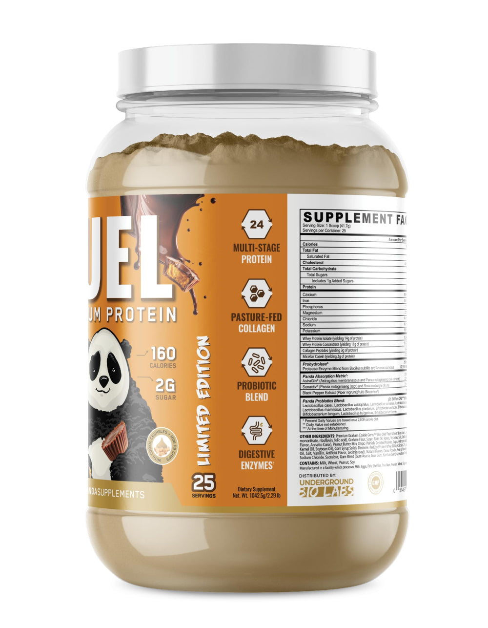 Panda Fuel protein shake with creamy texture and smooth appearance