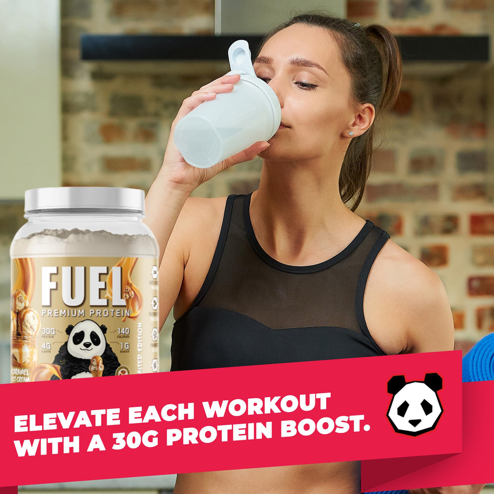 Underground Bio Labs Panda Fuel time-release icon highlights extended amino delivery for steady energy.