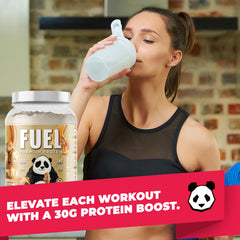 Underground Bio Labs Panda Fuel time-release icon highlights extended amino delivery for steady energy.
