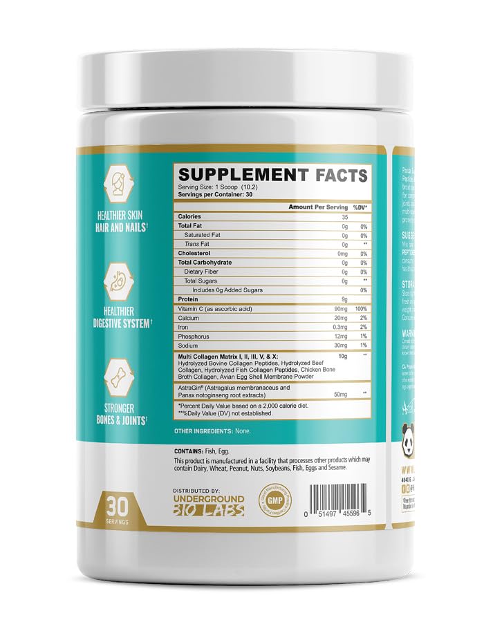 AstraGin included in Panda Multi Collagen supports absorption during daily use